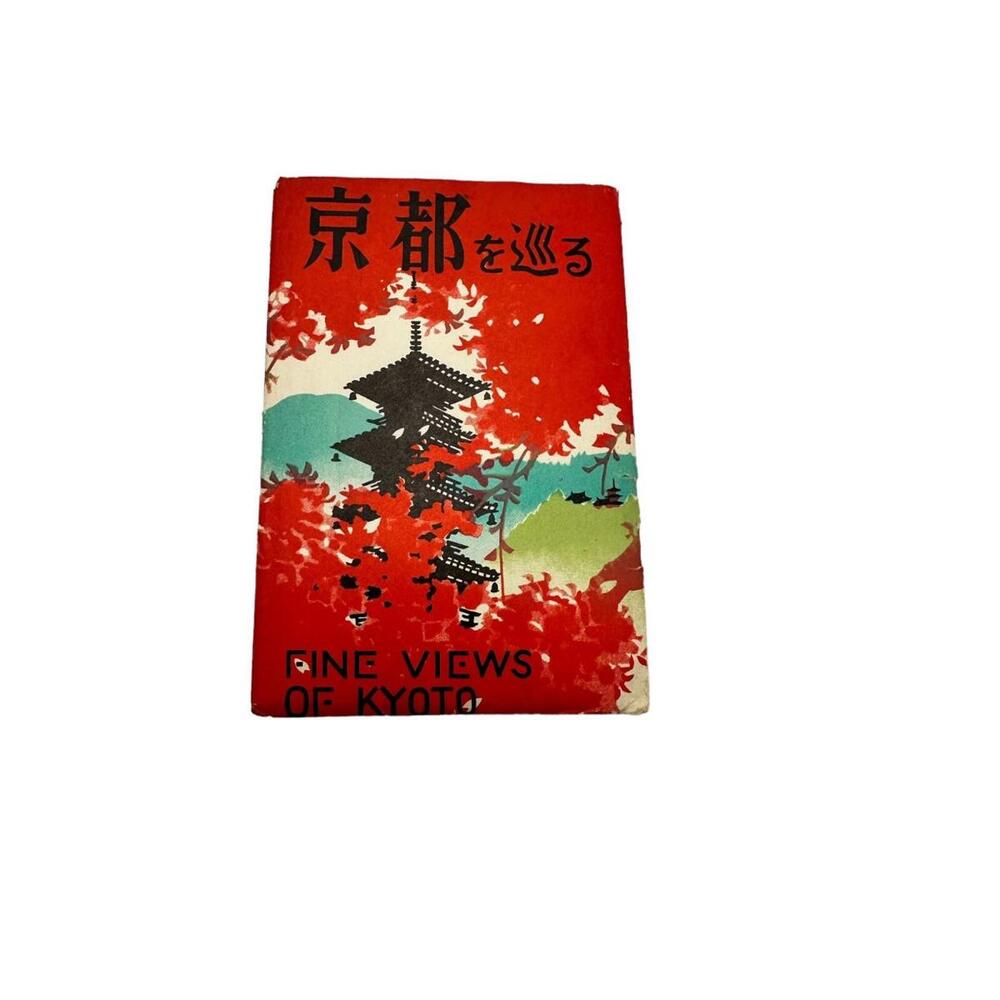 Antiques/Vintage 1950s Kyoto Temples Japan 8 Postcard Set in Original Envelope